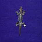 Moving Crocodile Silver Pendant